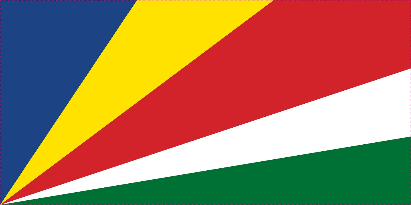 Sticker flag of Seychelles 5-60cm Weatherproof ES-FL-SEY