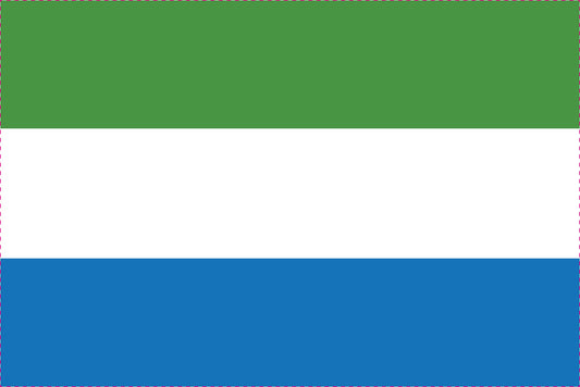 Sticker flag of Sierra Leone 5-60cm Weatherproof ES-FL-SIE