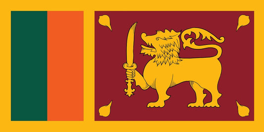 Sticker flag of Sri Lanka 5-60cm Weatherproof ES-FL-SLK