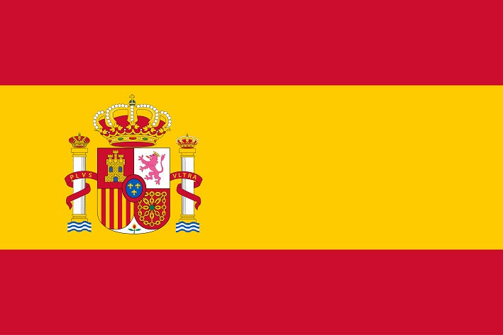 Sticker flag of Spain 5-60cm Weatherproof ES-FL-SPN