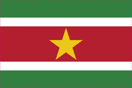 Sticker flag of Suriname 5-60cm Weatherproof ES-FL-SUR