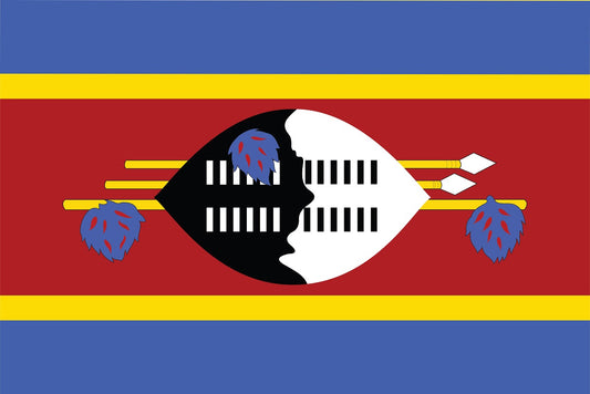 Sticker flag of Swaziland 5-60cm Weatherproof ES-FL-SWS