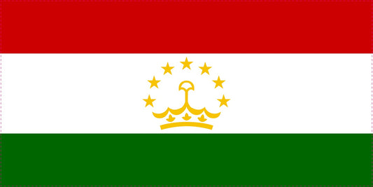 Sticker flag of Tajikistan 5-60cm Weatherproof ES-FL-TAD