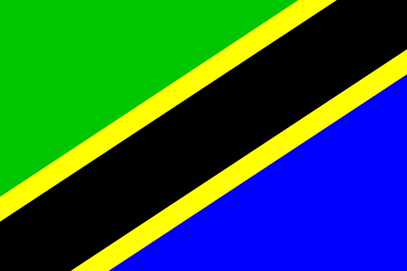 Sticker flag of Tanzania 5-60cm Weatherproof ES-FL-TAN