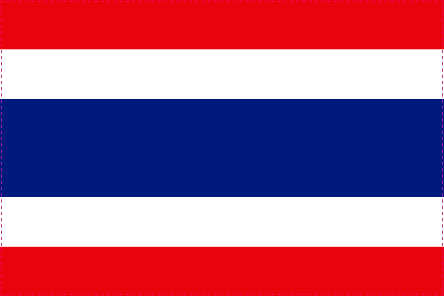 Sticker flag of Thailand 5-60cm Weatherproof ES-FL-THA