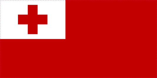 Sticker flag of Tonga 5-60cm Weatherproof ES-FL-TON