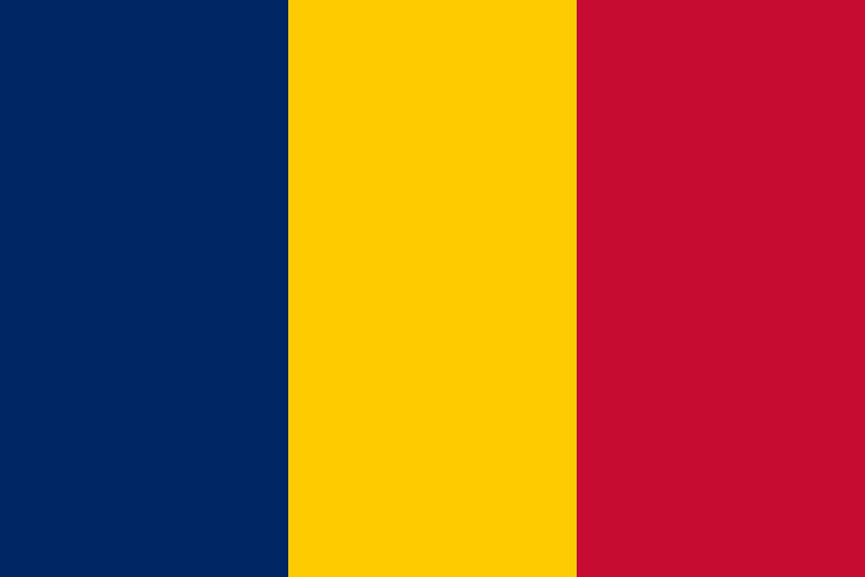 Sticker flag of Romania 5-60cm Weatherproof ES-FL-TSC