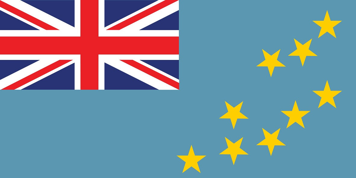 Sticker flag of Tuvalu 5-60cm Weatherproof ES-FL-TUV