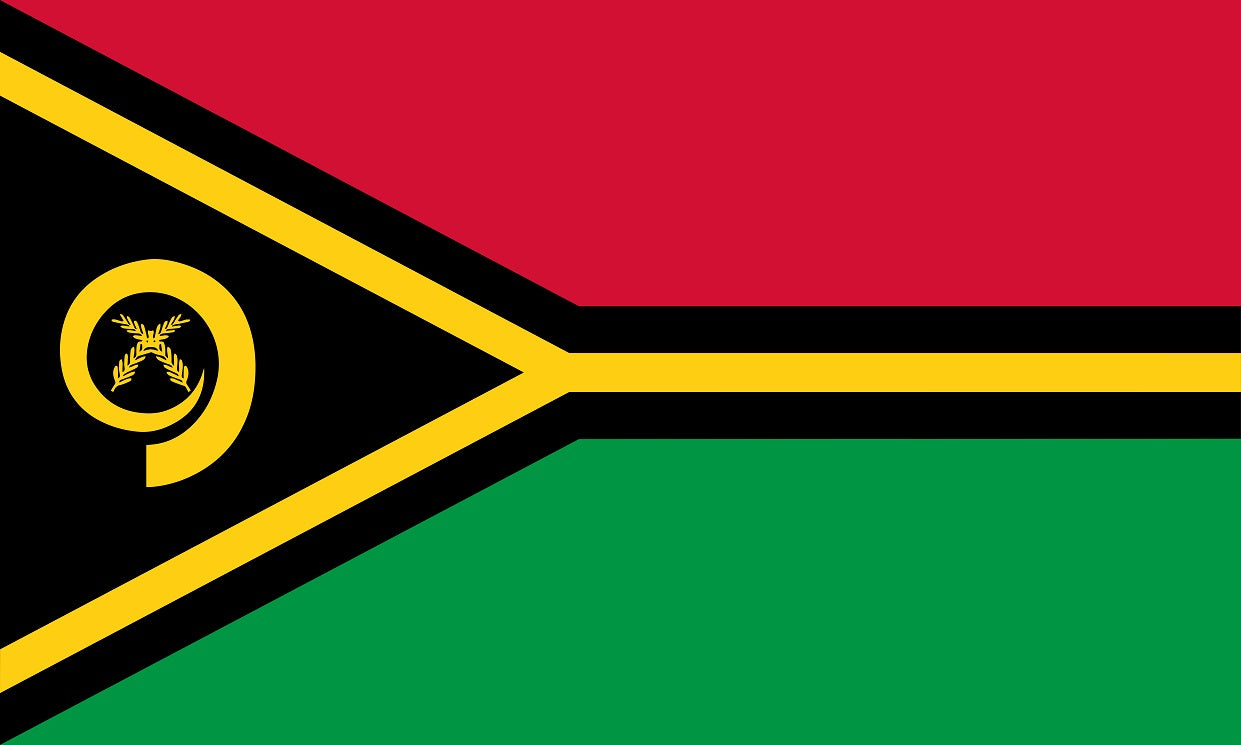 Sticker flag of Vanuatu 5-60cm Weatherproof ES-FL-VAN