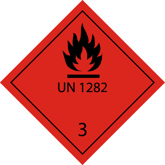 100 Dangerous Goods Labels "LH-GG-03-04" 5x5cm or 10x10 cm made of paper or plastic LH-GG-03-04