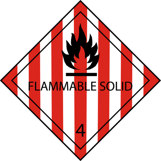 100 Dangerous Goods Labels " LH-GG-04-02" 5x5cm or 10x10 cm made of paper or plastic LH-GG-04-02