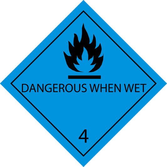 100 Dangerous Goods Labels "LH-GG-04-06" 5x5cm or 10x10 cm made of paper or plastic LH-GG-04-06