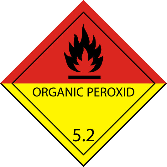 100 Dangerous Goods Labels "LH-GG-05-04" 5x5cm or 10x10 cm made of paper or plastic LH-GG-05-04