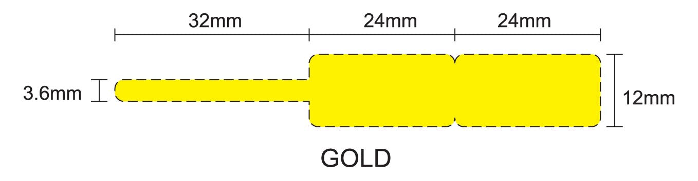 1000 jewellery/jeweller's labels, ring labels, 80x12mm on a roll. Strong adhesive, LH-Ju-8012-0