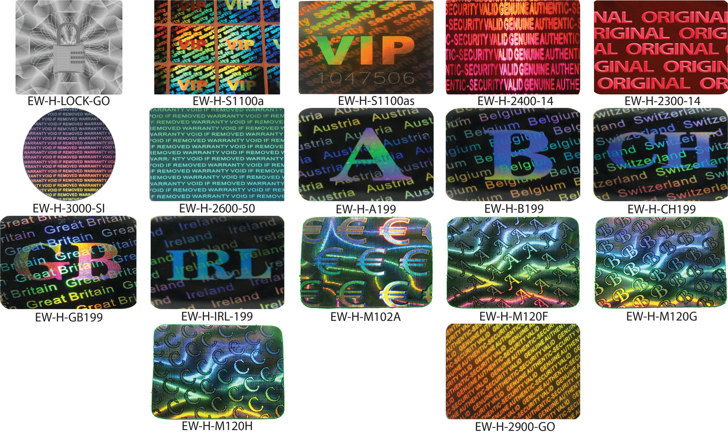 Hologram sticker, guarantee seal, security label