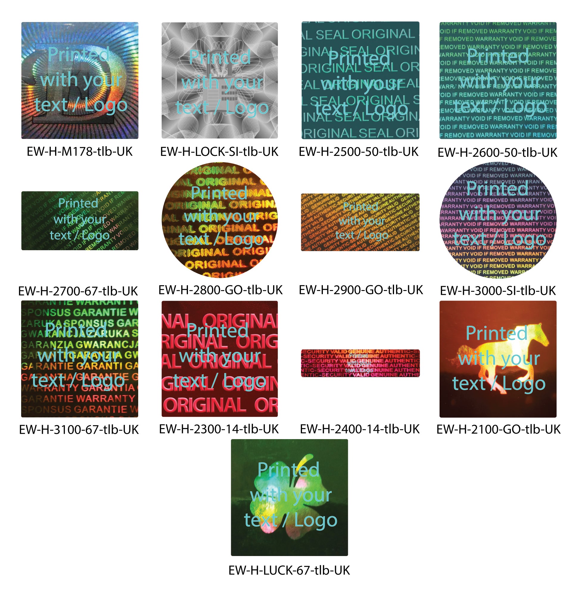 Holograms With Individual Printing – LabelHeaven