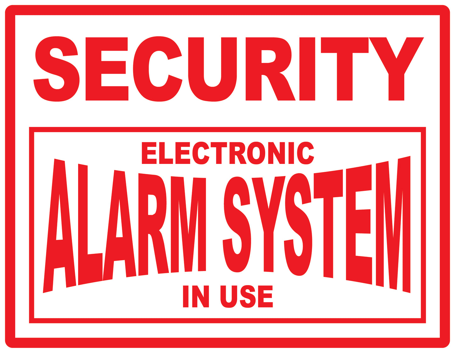 Alarm sticker 2-7 cm LH-ALARM-H-11000-0 Material transparent