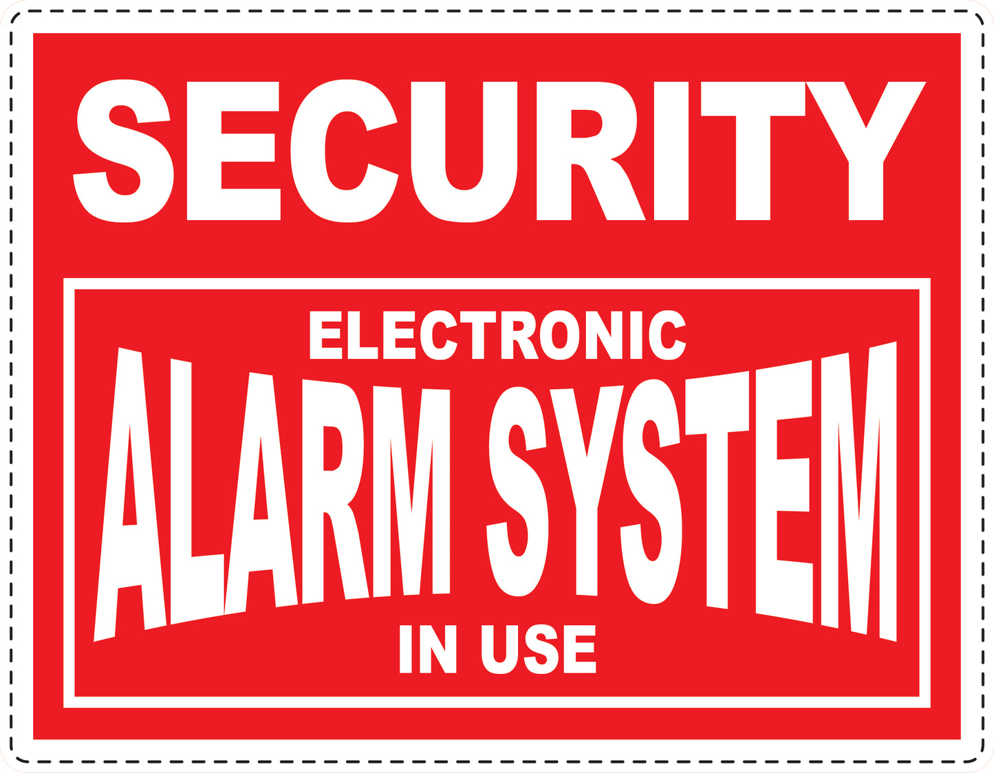 Alarm sticker 2-7 cm LH-ALARM-H-11000-14 Material transparent