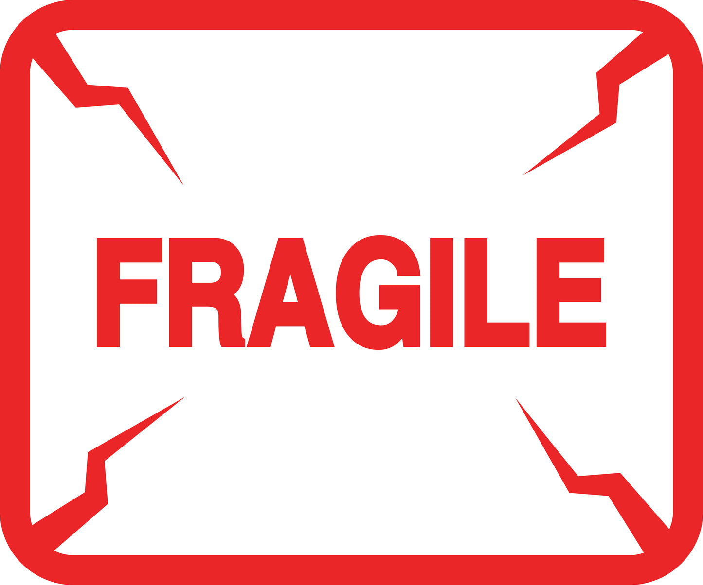 Fragile - Fragile sticker "Fragile " LH-FRAGILE-H-10400-14-0