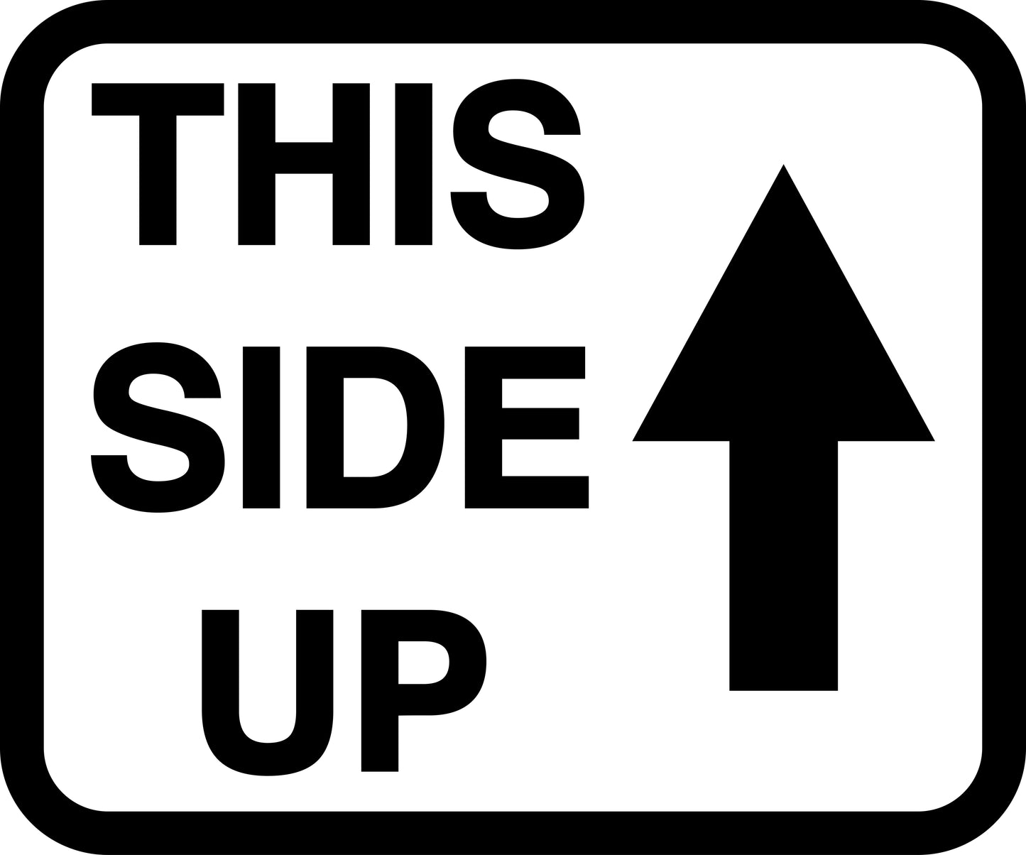 Fragile - Fragile sticker "This side up" LH-FRAGILE-H-10800-88-0