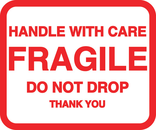 Fragile - Fragile sticker "Handle with care Do not drop Thank You" LH-FRAGILE-H-11100-14-0