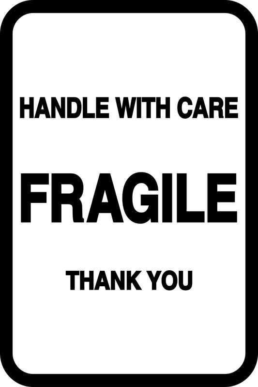 Fragile - Fragile sticker "Handle with care Fragile Thank You" LH-FRAGILE-V-10000-88-0