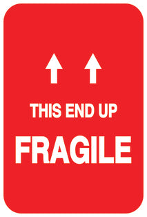 Fragile - Fragile sticker "This end up fragile" LH-FRAGILE-V-10700-0-14