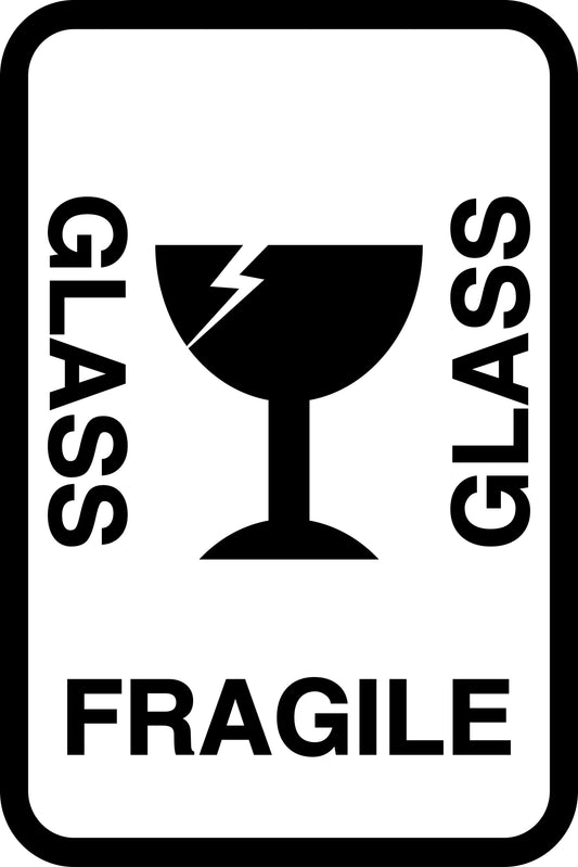 Fragile - Fragile sticker "Glass fragile glass" LH-FRAGILE-V-10900-88-0