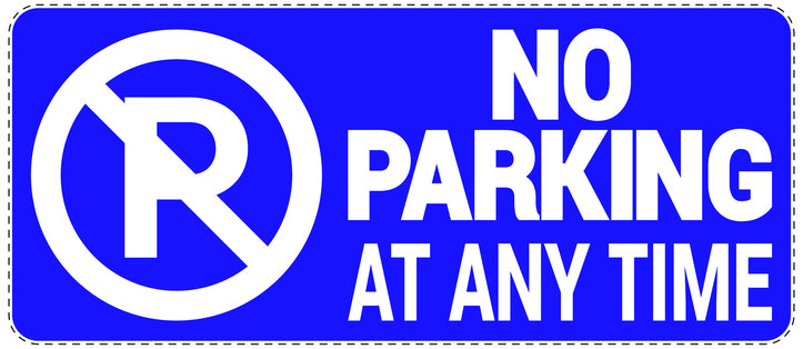 No parking Sticker "No parking at any time" LH-NPRK-1290-44