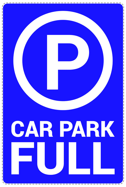 No parking Sticker "Car park full" LH-NPRK-2280-44