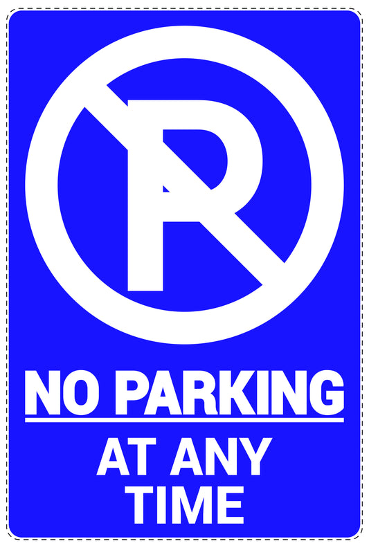 No parking Sticker "No parking at any time" LH-NPRK-2290-44