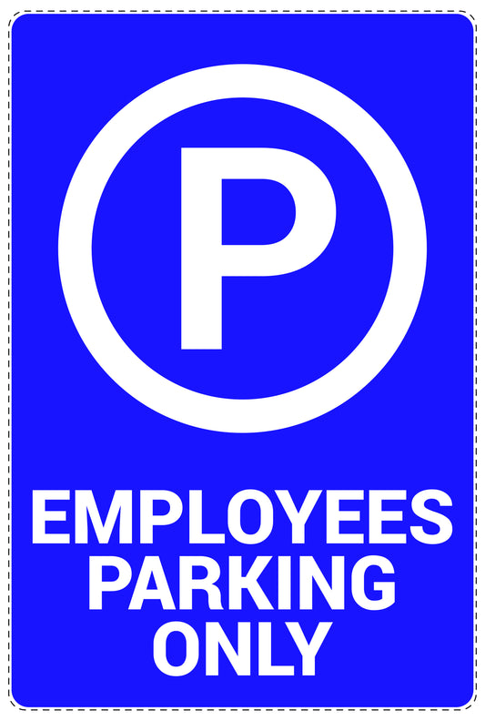 No parking Sticker "Employees parking only" LH-NPRK-2330-44