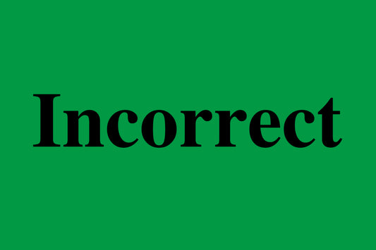 1000 stickers office organization "Incorrect" made of paper LH-OFFICE2600-PA