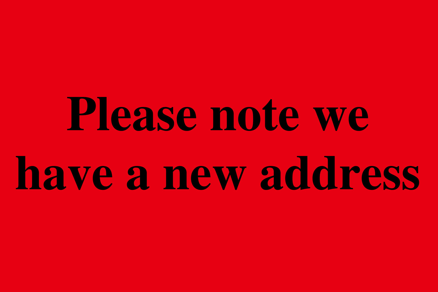 1000 stickers office organization "Please note we have a new address" made of paper LH-OFFICE700-PA