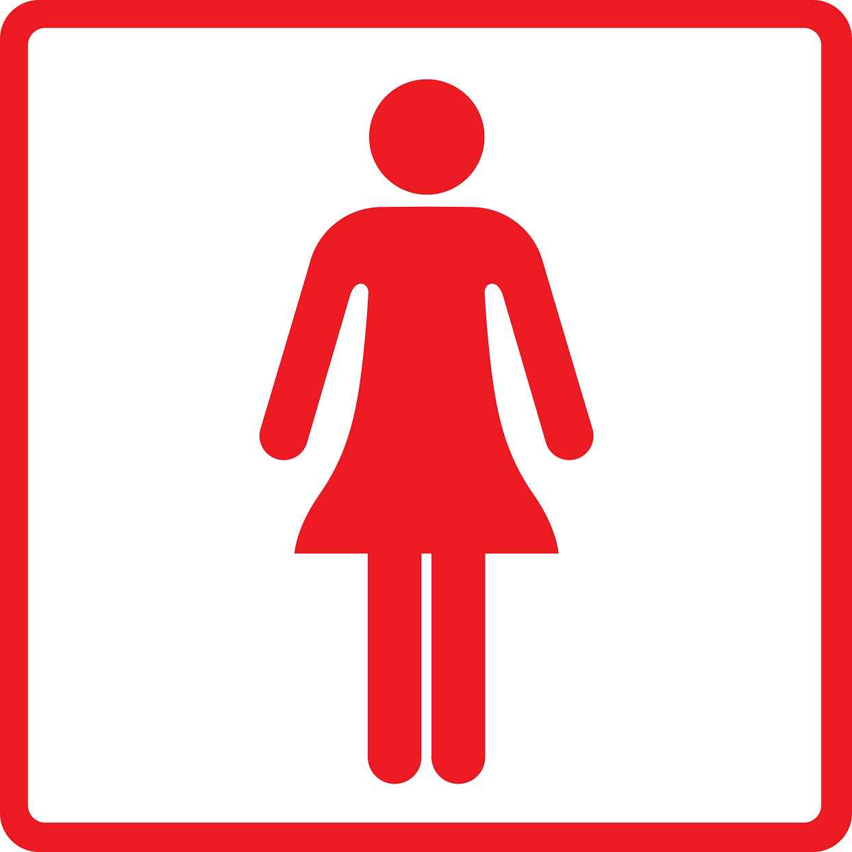 Building sticker pictograms "Ladies toilet" 5-30 cm LH-PIKTO1000-14