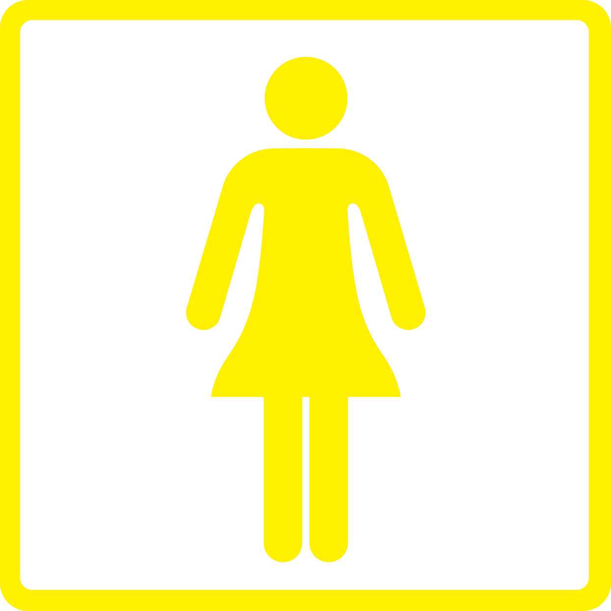 Building sticker pictograms "Ladies toilet" 5-30 cm LH-PIKTO1000-3