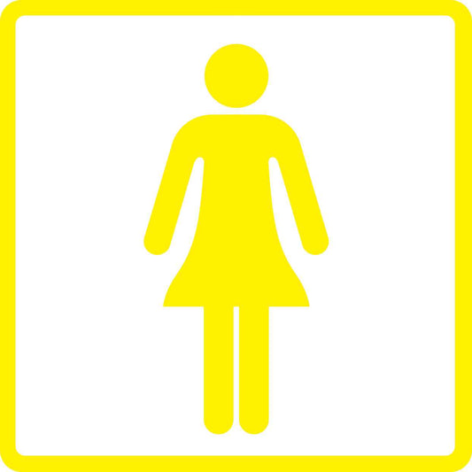 Building sticker pictograms "Ladies toilet" 5-30 cm LH-PIKTO1000-3