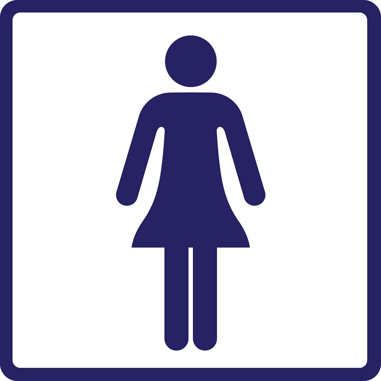 Building sticker pictograms "Ladies toilet" 5-30 cm LH-PIKTO1000-44