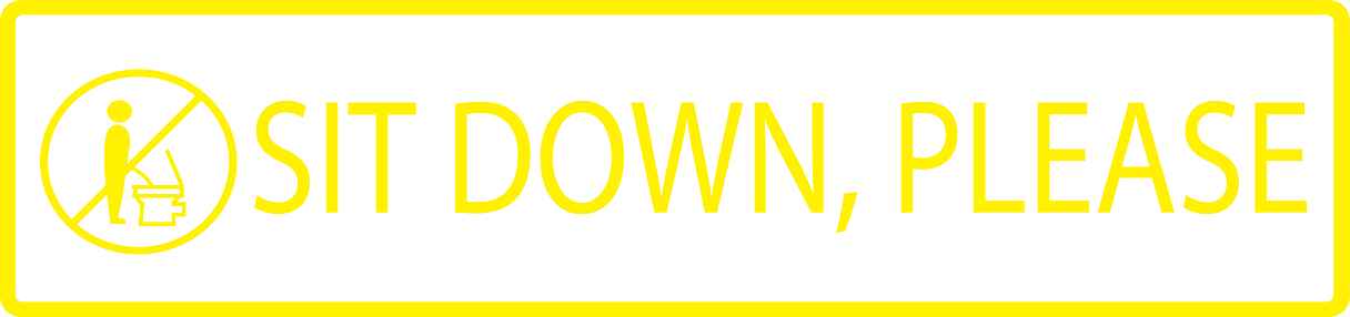 Building sticker pictograms "Sitdown, please" 5-30 cm LH-PIKTO1340-3