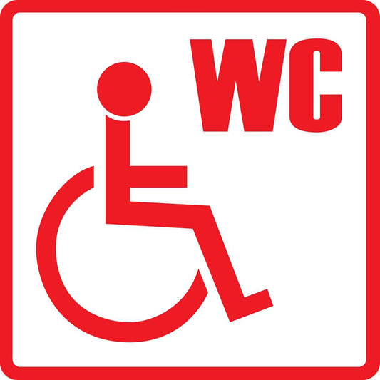 Building sticker pictograms "Wheel chair" 5-30 cm LH-PIKTO1400-14