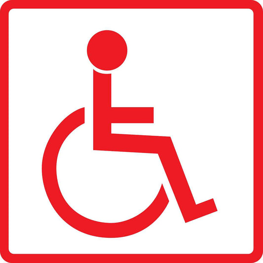 Building sticker pictograms "Wheelchair toilet" 5-30 cm LH-PIKTO1410-14