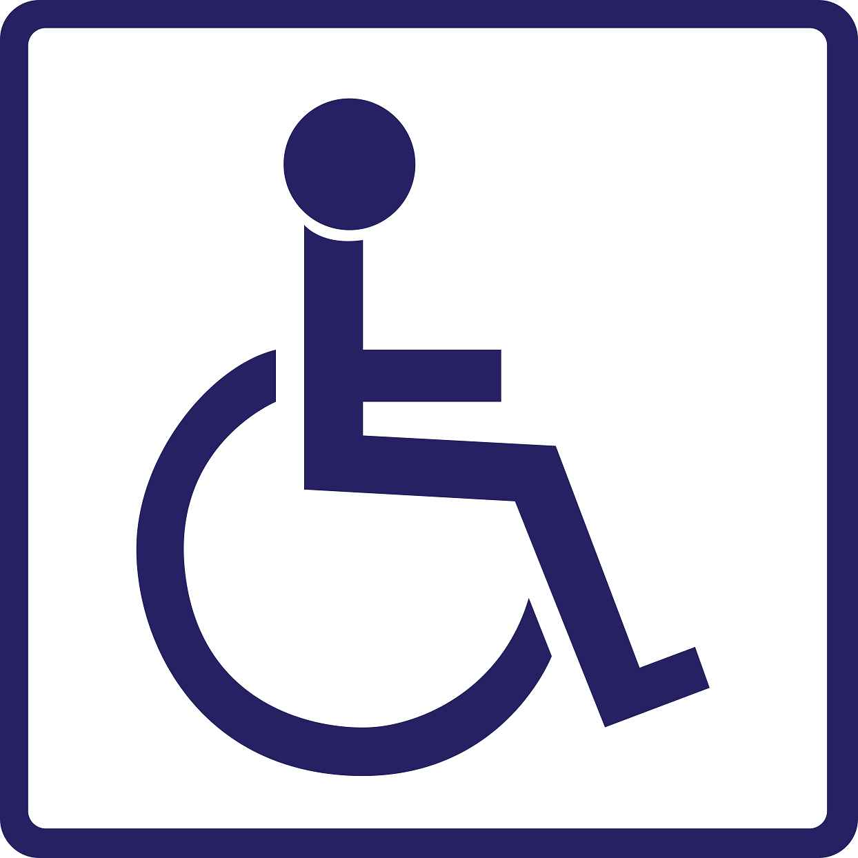 Building sticker pictograms "Wheelchair toilet" 5-30 cm LH-PIKTO1410-44