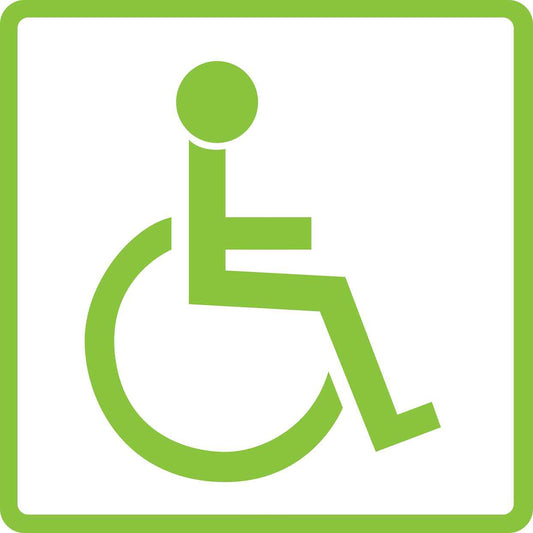 Building sticker pictograms "Wheelchair toilet" 5-30 cm LH-PIKTO1410-67