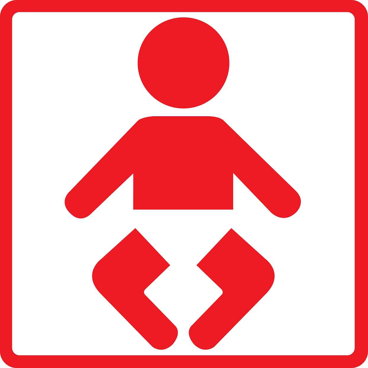 Building sticker pictograms "Baby diaper" 5-30 cm LH-PIKTO1500-14