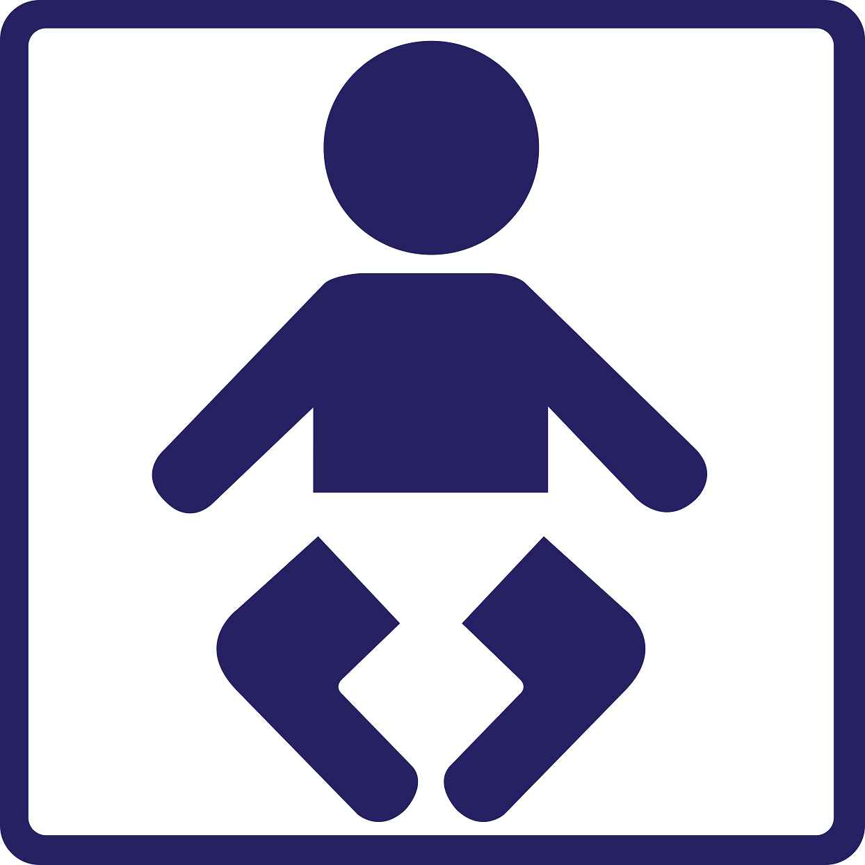 Building sticker pictograms "Baby diaper" 5-30 cm LH-PIKTO1500-44