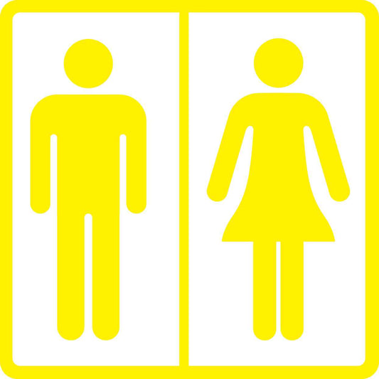 Building sticker pictograms "Unisex toilet" 5-30 cm LH-PIKTO1600-3