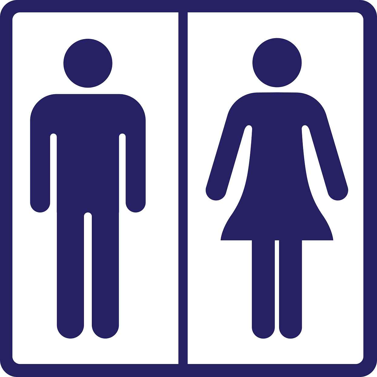 Building sticker pictograms "Unisex toilet" 5-30 cm LH-PIKTO1600-44