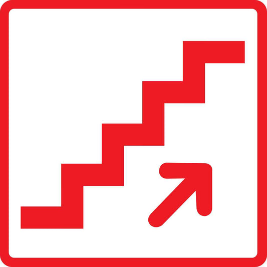 Building sticker pictograms "Stairway up" 5-30 cm LH-PIKTO2110-14