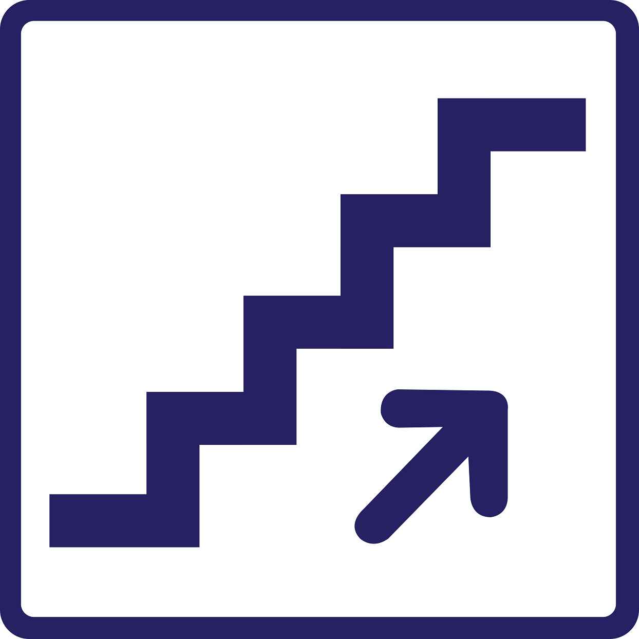 Building sticker pictograms "Stairway up" 5-30 cm LH-PIKTO2110-44