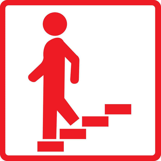 Building sticker pictograms "Walk down stairs" 5-30 cm LH-PIKTO2130-14